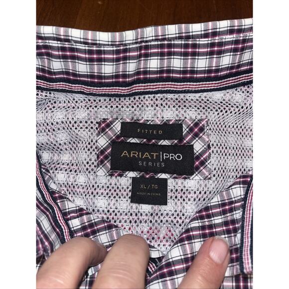 ARIAT PRO SERIES Men’s Long Sleeve Button Down Shirt Size XL - Picture 3 of 5